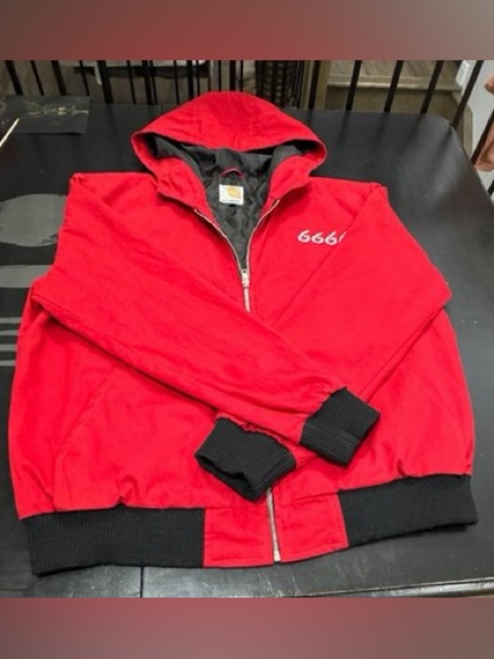 XXL Carhartt 6666 Ranch Red Hooded Jacket Yellowstone Jimmy Hurdstrom Coat MINT